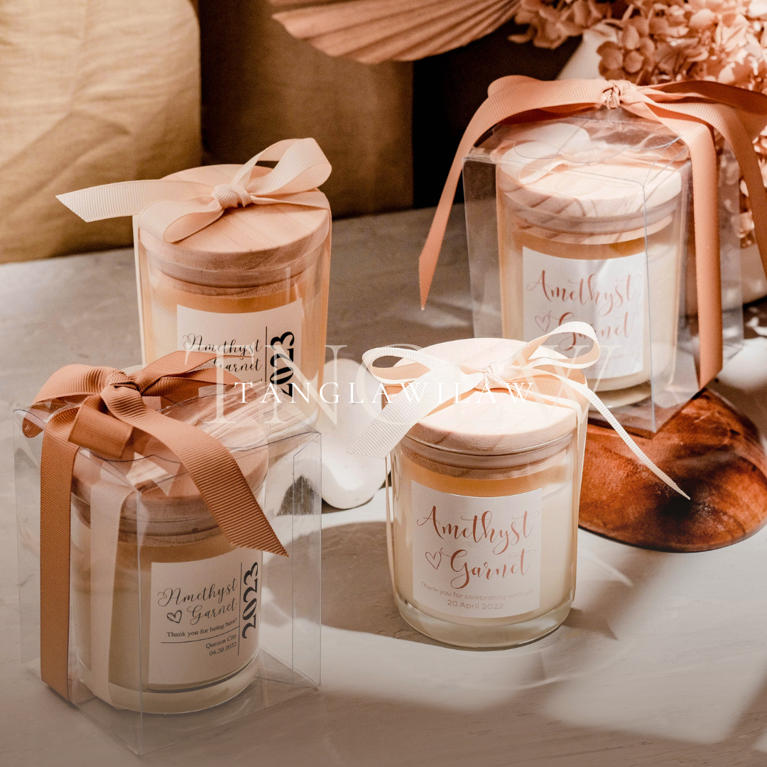 Luna Soy Scented Candles Souvenir Wedding Favor Gift Idea