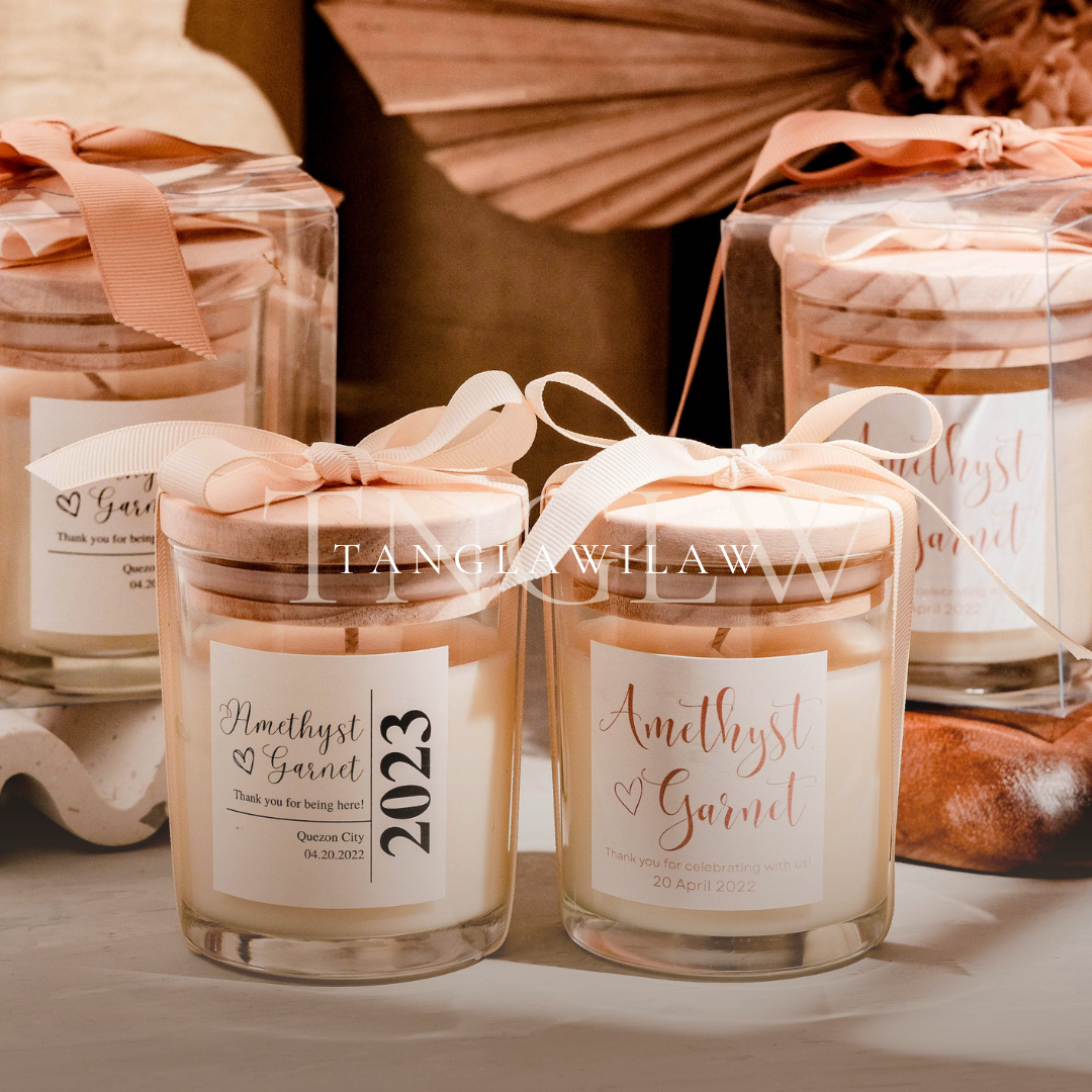 Luna Soy Scented Candles Souvenir Wedding Favor Gift Idea