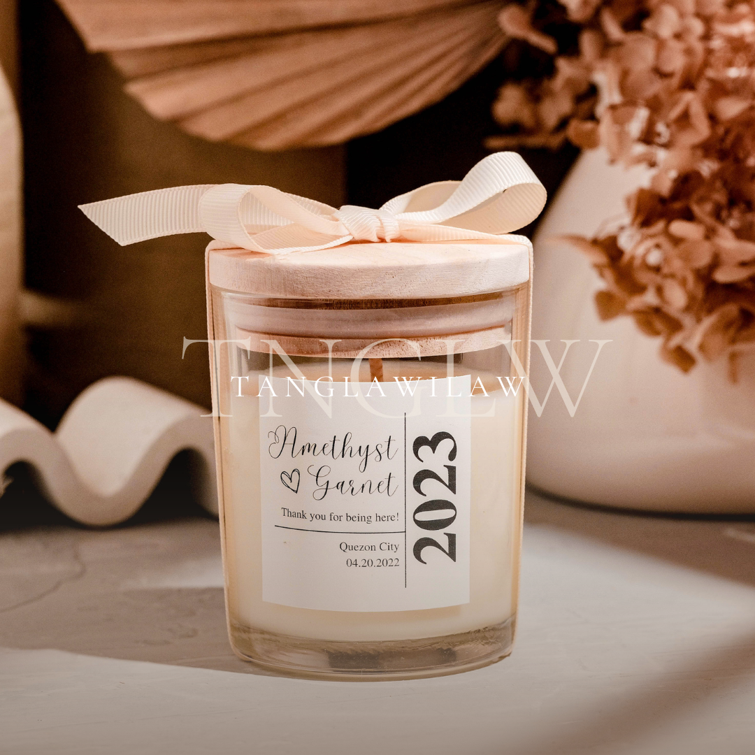 Luna Soy Scented Candles Souvenir Wedding Favor Gift Idea