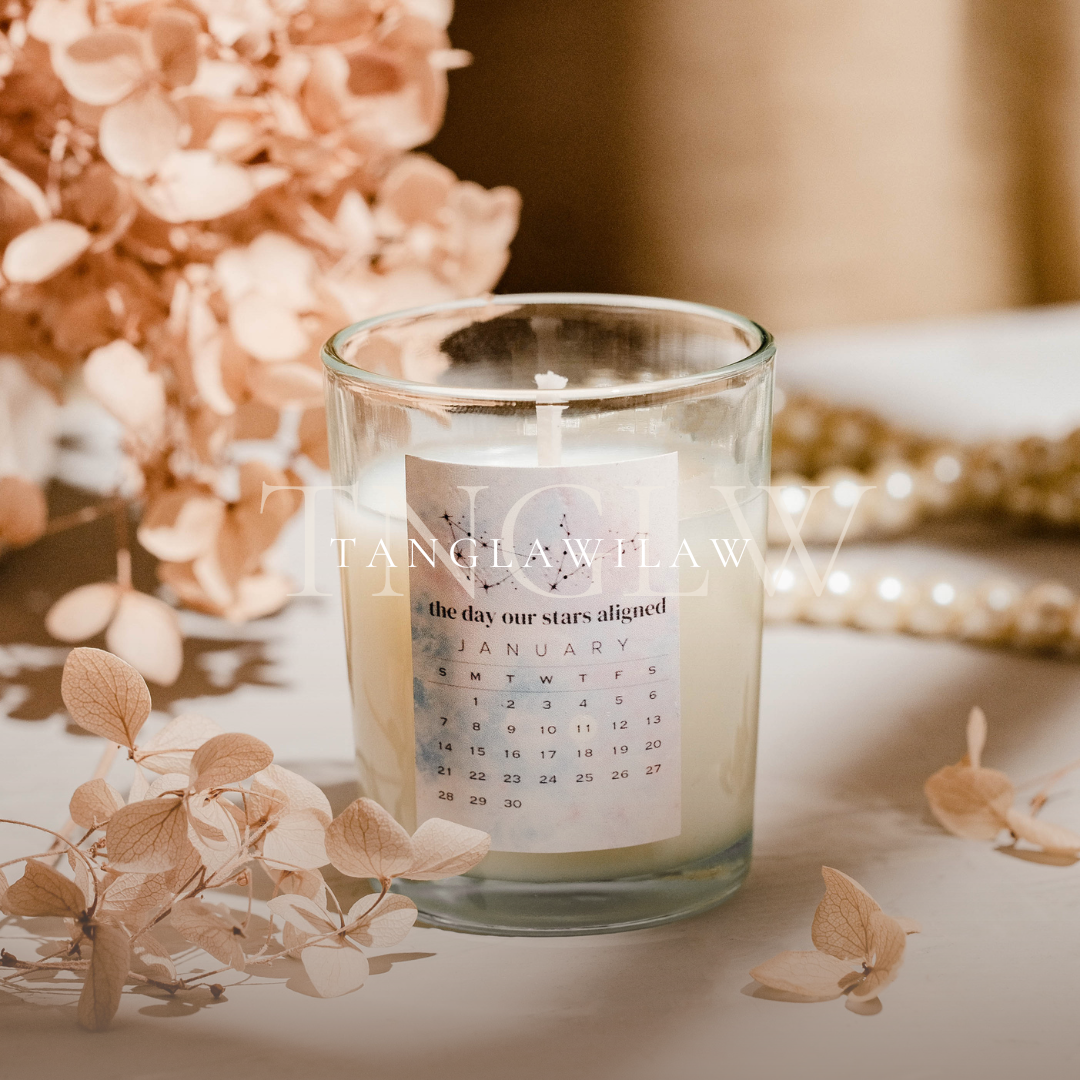 Ambrosia Soy Scented Candle Souvenir Wedding Giveaway Gift Idea