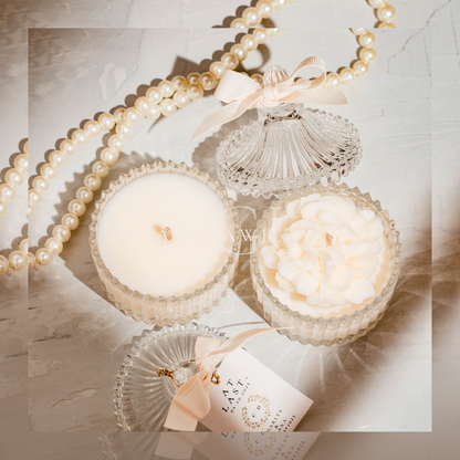 Sabrina Peony Soy Scented Candle Wedding Souvenir Gift Idea