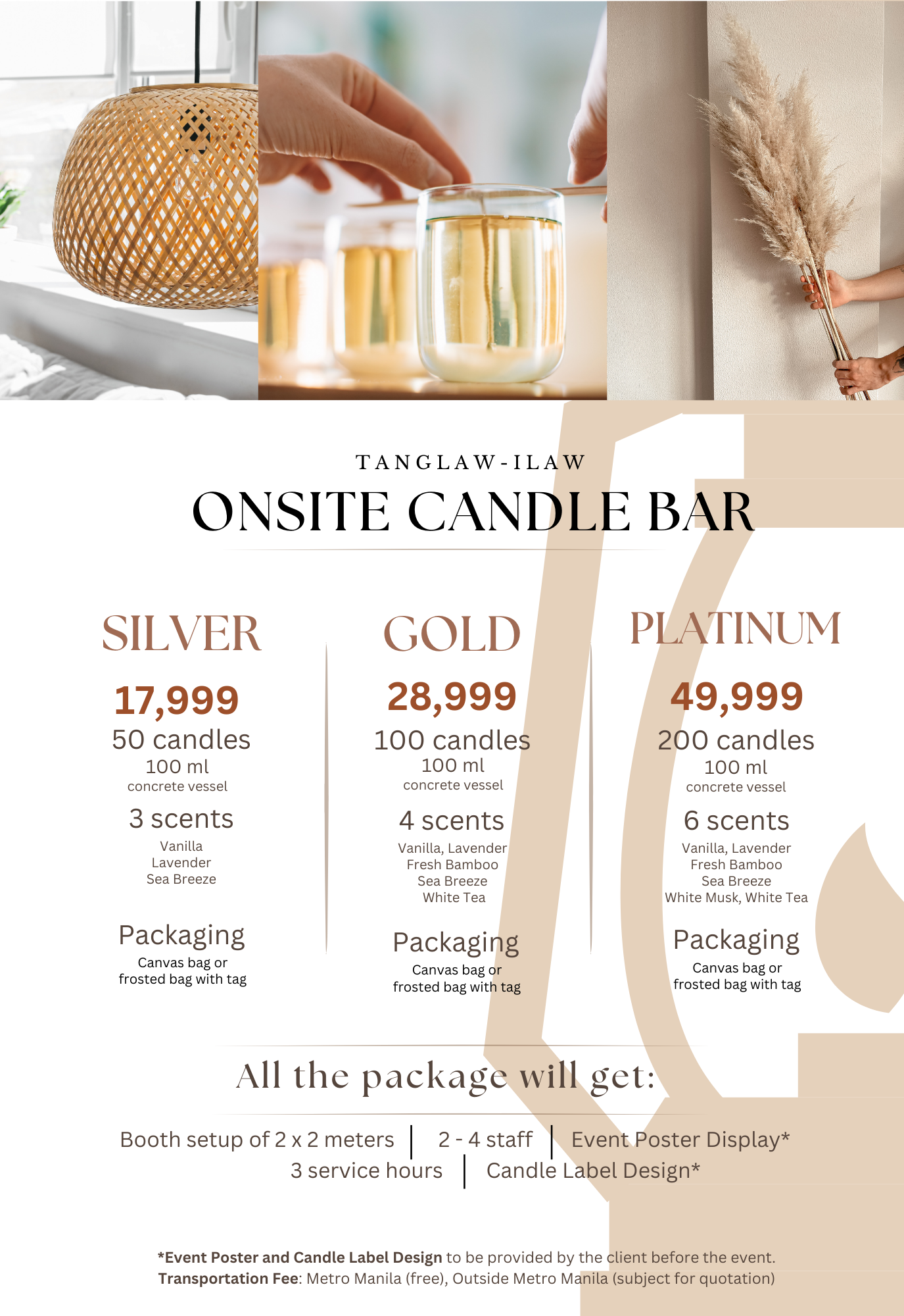 TNGLW Onsite Candle Bar