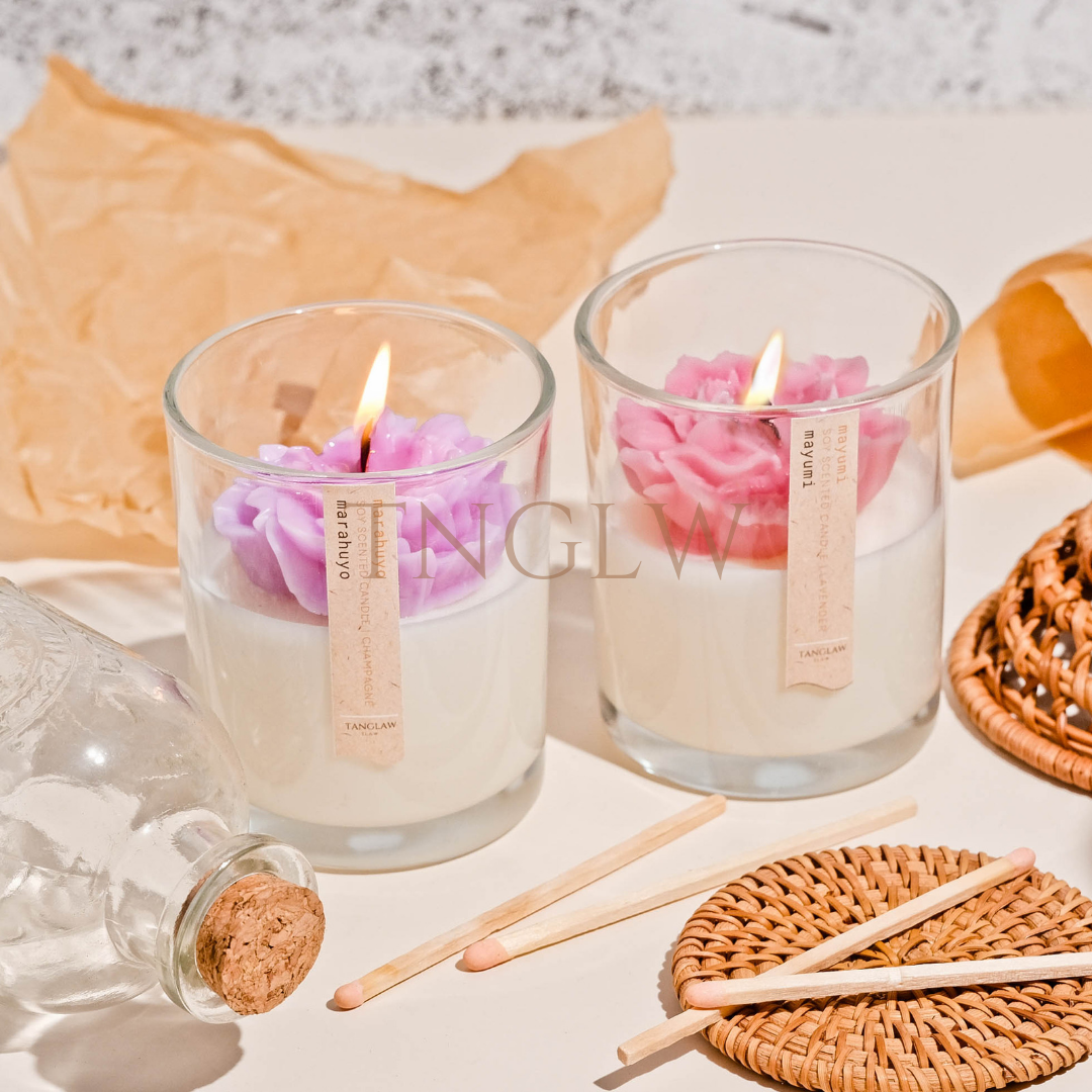 Floral Soy Scented Candle