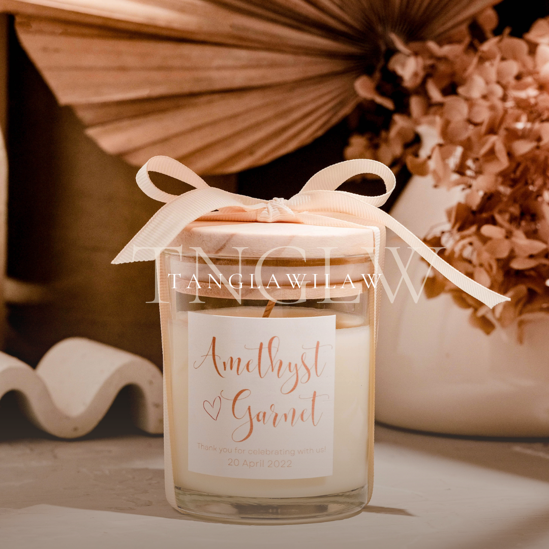 Luna Soy Scented Candles Souvenir Wedding Favor Gift Idea