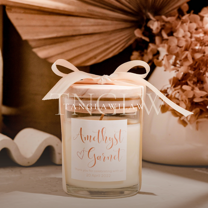 Scented candles for clearance wedding