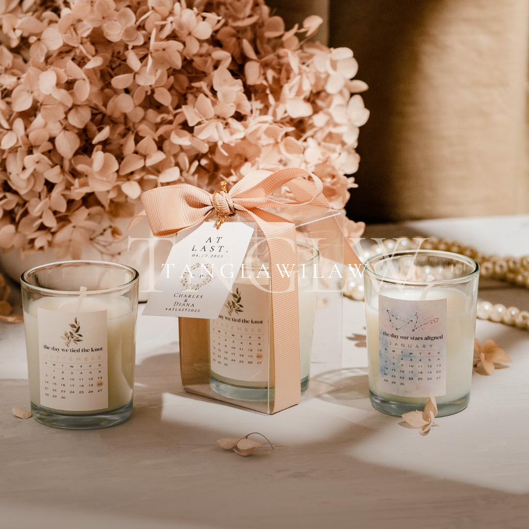 Ambrosia Soy Scented Candle Souvenir Wedding Giveaway Gift Idea
